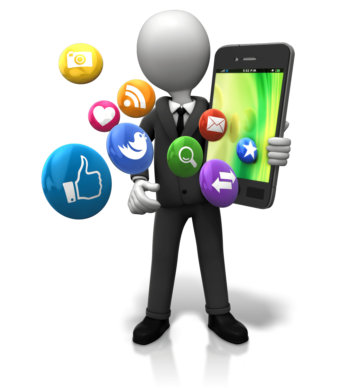 business-stick-figure-on-phone-icon-png_2357127 | IQMinds